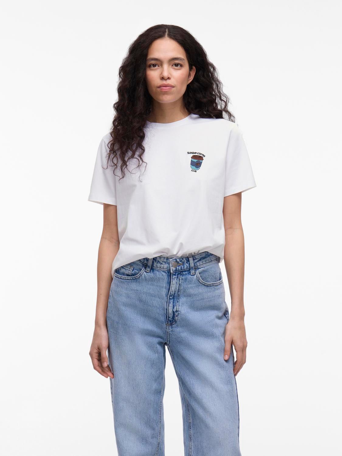 VINORA T-Shirt - Bright White - VERO MODA & VILA Bergvik